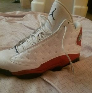 White/Red Air Jordan 13